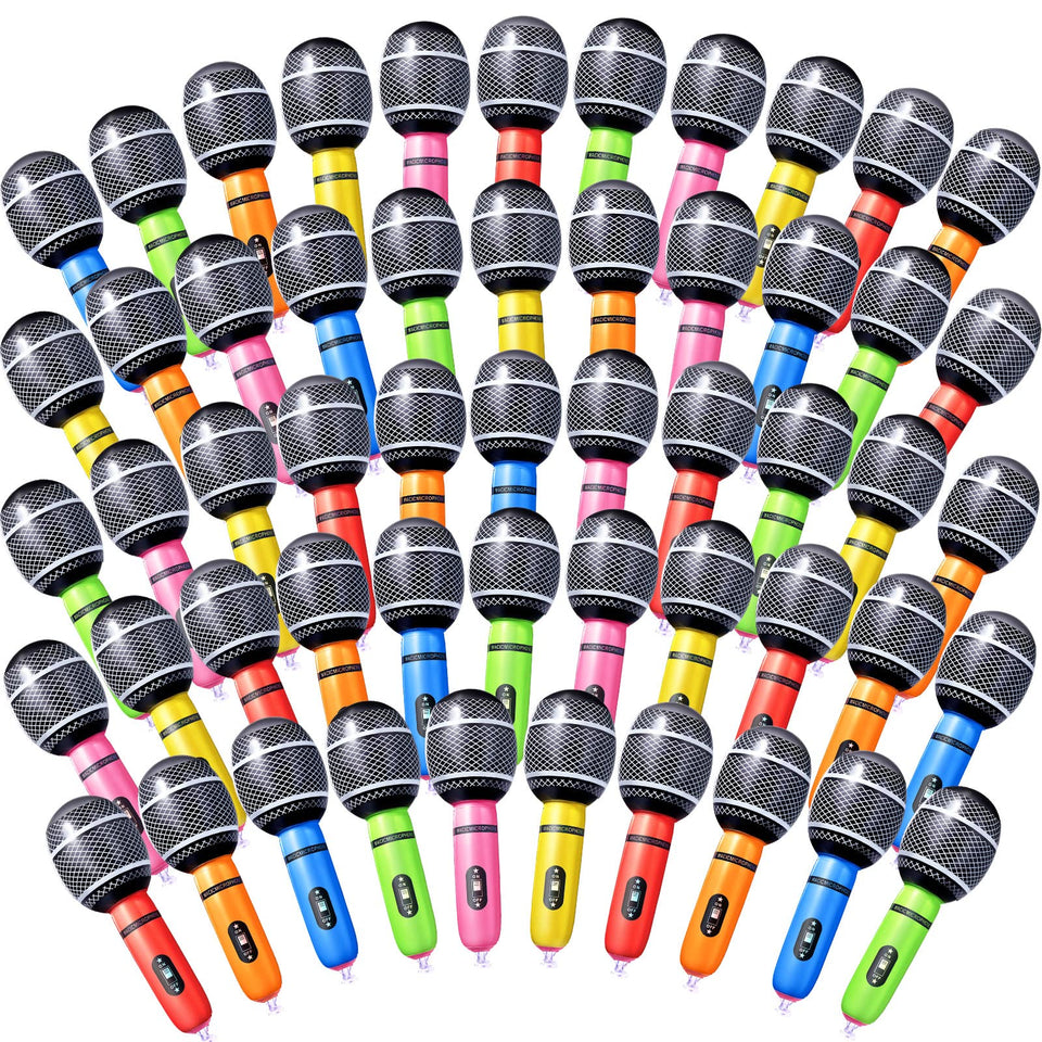 Zhanmai inflatable microphone in blue for playful karaoke sessions