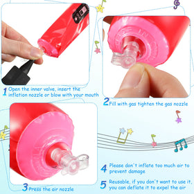 Zhanmai inflatable microphone with realistic head design enhances pretend performances.