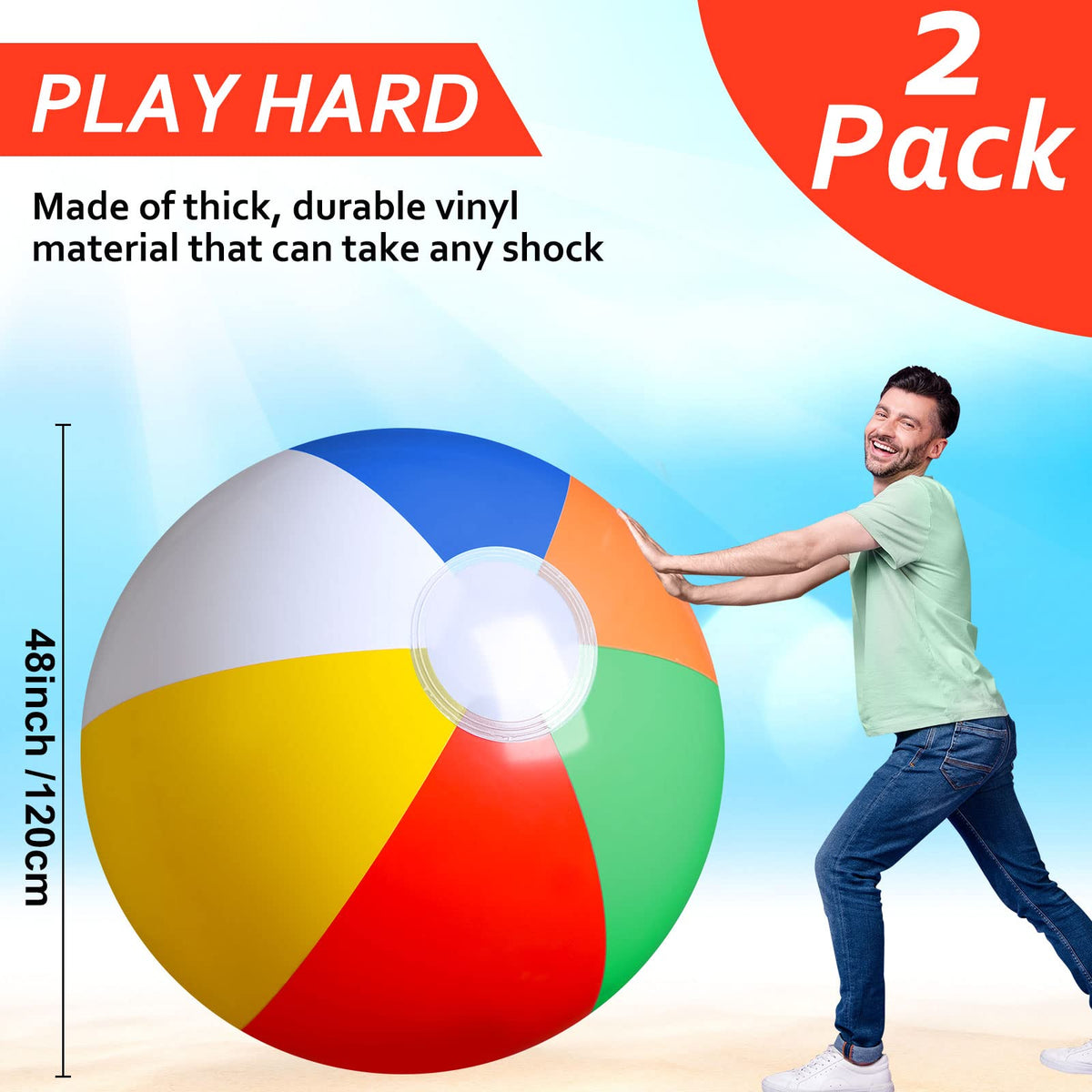 Zhanmai inflation port and valve enables quick setup for easy beach play