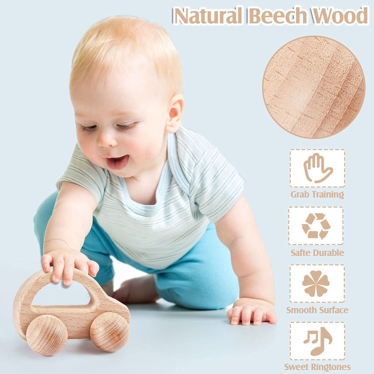 Zhanmai interlocking-disc toy aids grip and hand-eye coordination