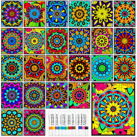Zhanmai velvet mandala poster collection showcasing diverse designs for relaxation and creativity.