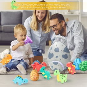 Zhanmai dino party decor plush set adds bright color to celebrations.