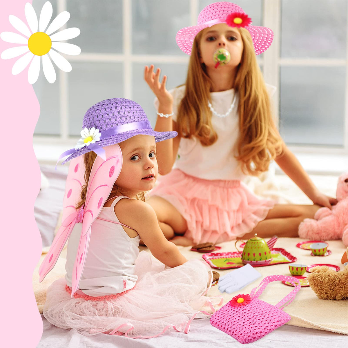 Zhanmai pink straw purse completes outfits for charming role-play moments