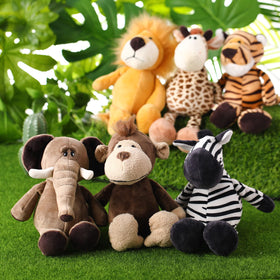Zhanmai plush set display, ideal for shelf decor and party setup