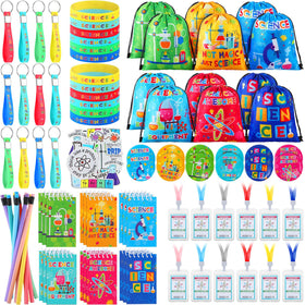 Zhanmai science party drawstring bags for gift packaging and organization.