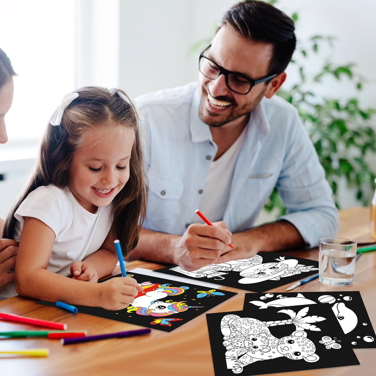 Zhanmai velvet coloring posters showing animal designs; classroom and home use ready.