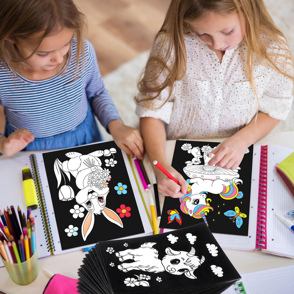 Zhanmai velvet animal coloring designs; ideal for group crafts at school or parties.