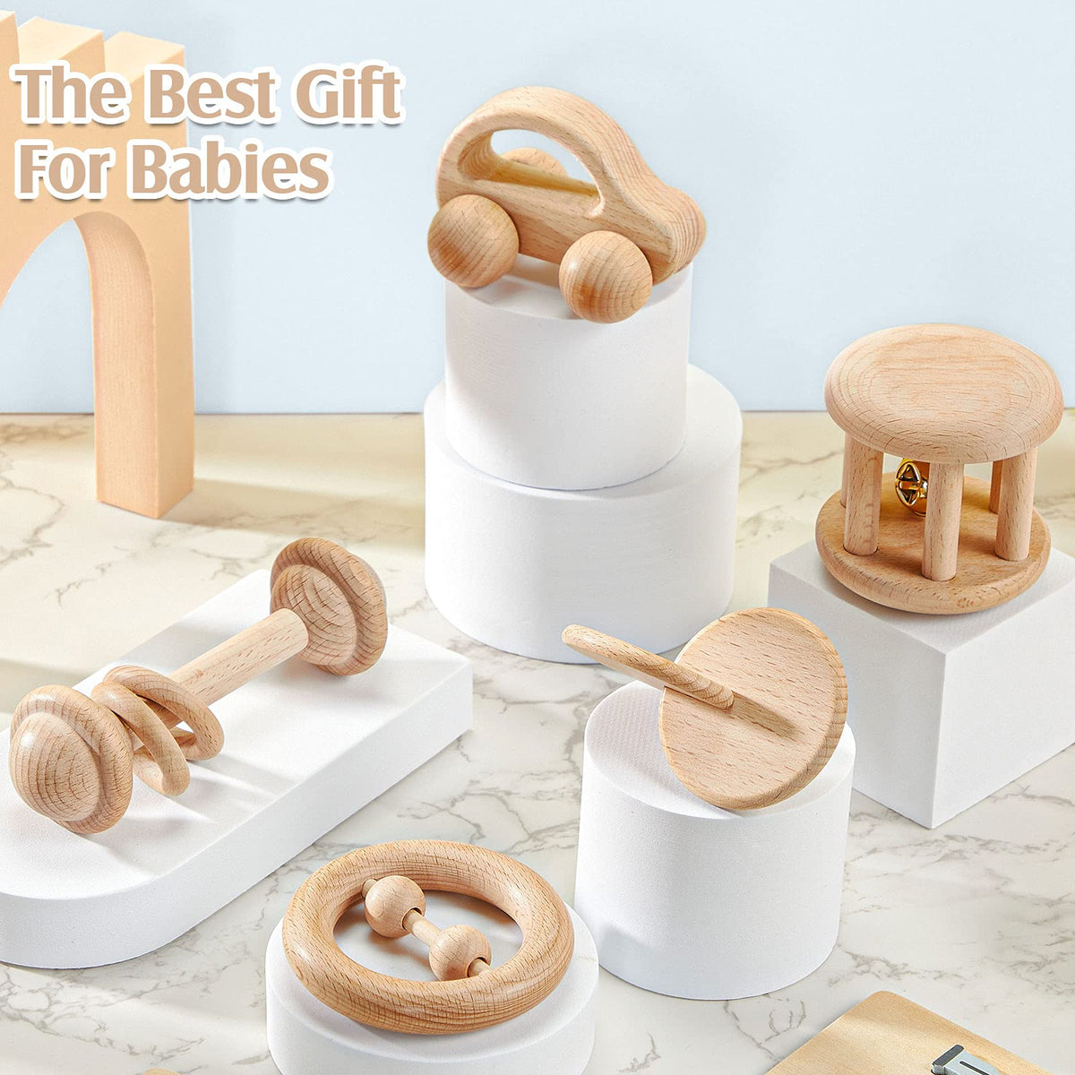 Zhanmai wooden toy collection for ages 0-12 months and beyond