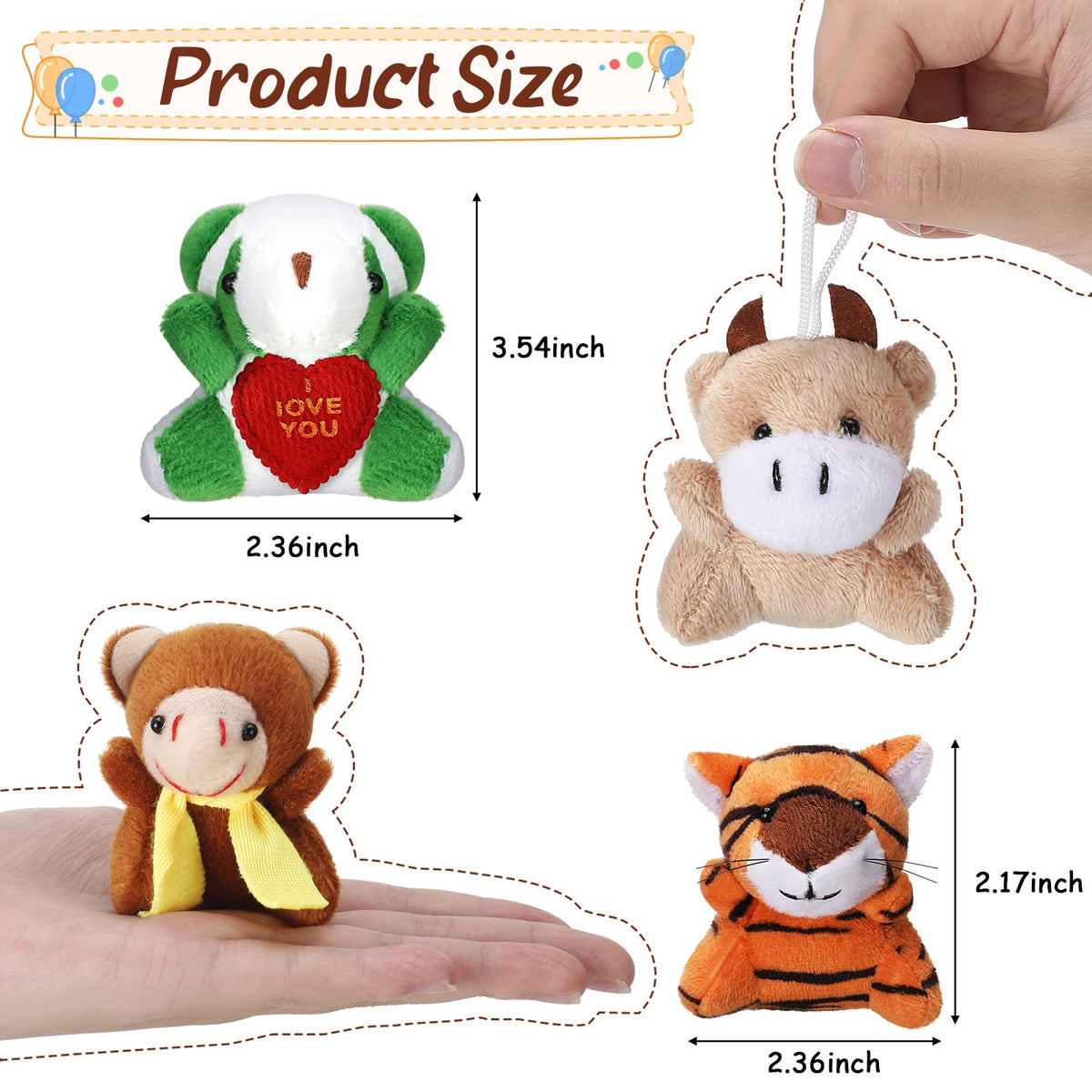 Zhanmai woodland creature plush gift pack 6pc perfect for kids and decor