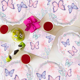 ZHBZPTY butterfly dessert plates (7 inch) ideal for treats