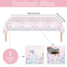 ZHBZPTY butterfly tablecloth 54x108 inches protecting surfaces