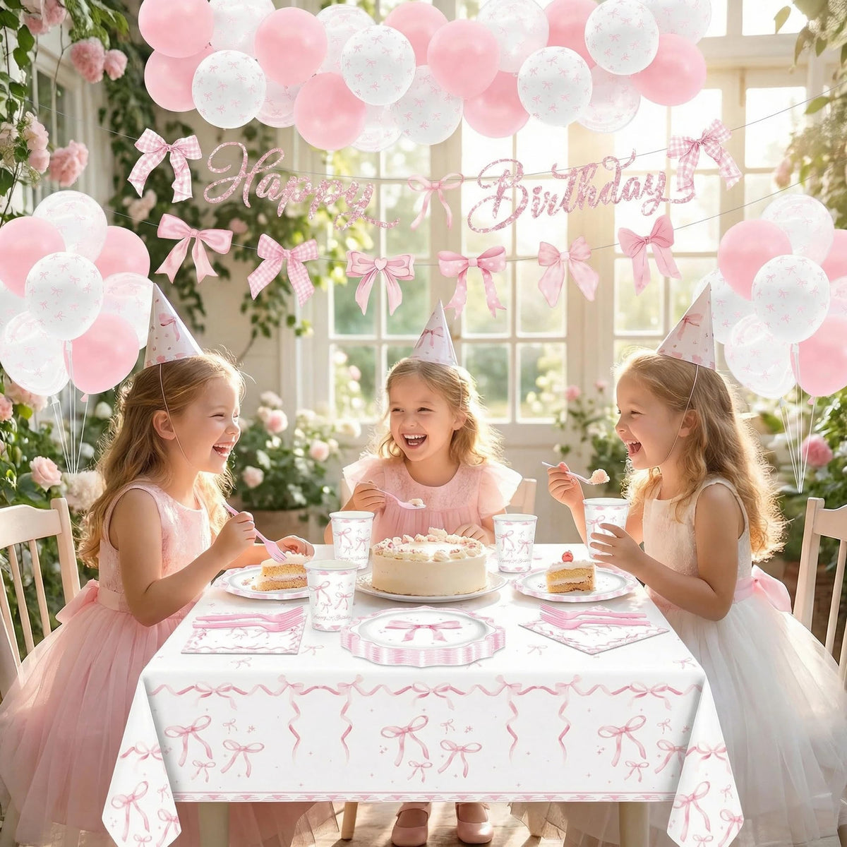 ZHBZPTY Coquette pink bow fork for easy serving.