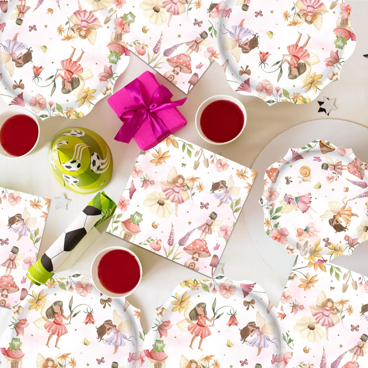 ZHBZPTY fairy dessert plates 7inch for elegant desserts