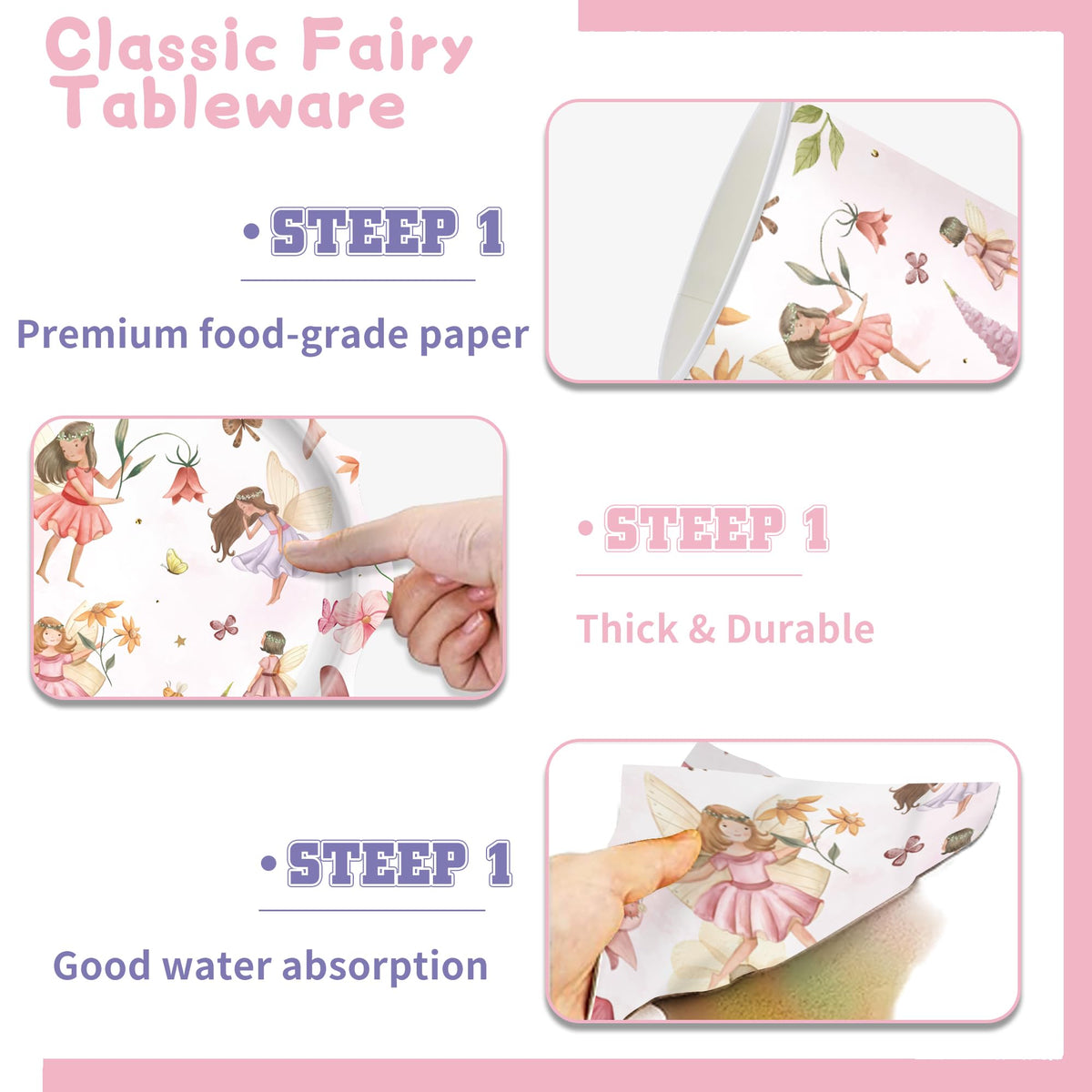 ZHBZPTY fairy napkins 6.5inch for cohesive table styling