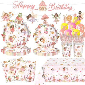 ZHBZPTY fairy plates 24-guest set for easy party dining