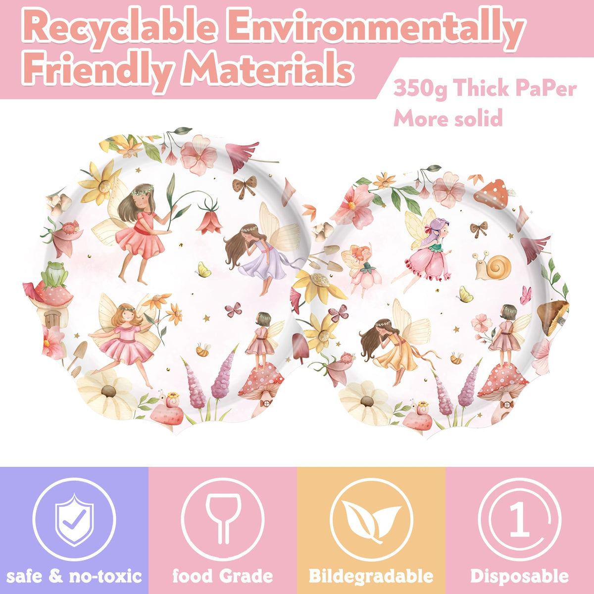 ZHBZPTY fairy tablecloth and banner for complete decor
