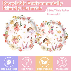 ZHBZPTY fairy tablecloth and banner for complete decor