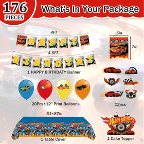 ZHBZPTY 9 inch race car plates enhance dessert presentation with style