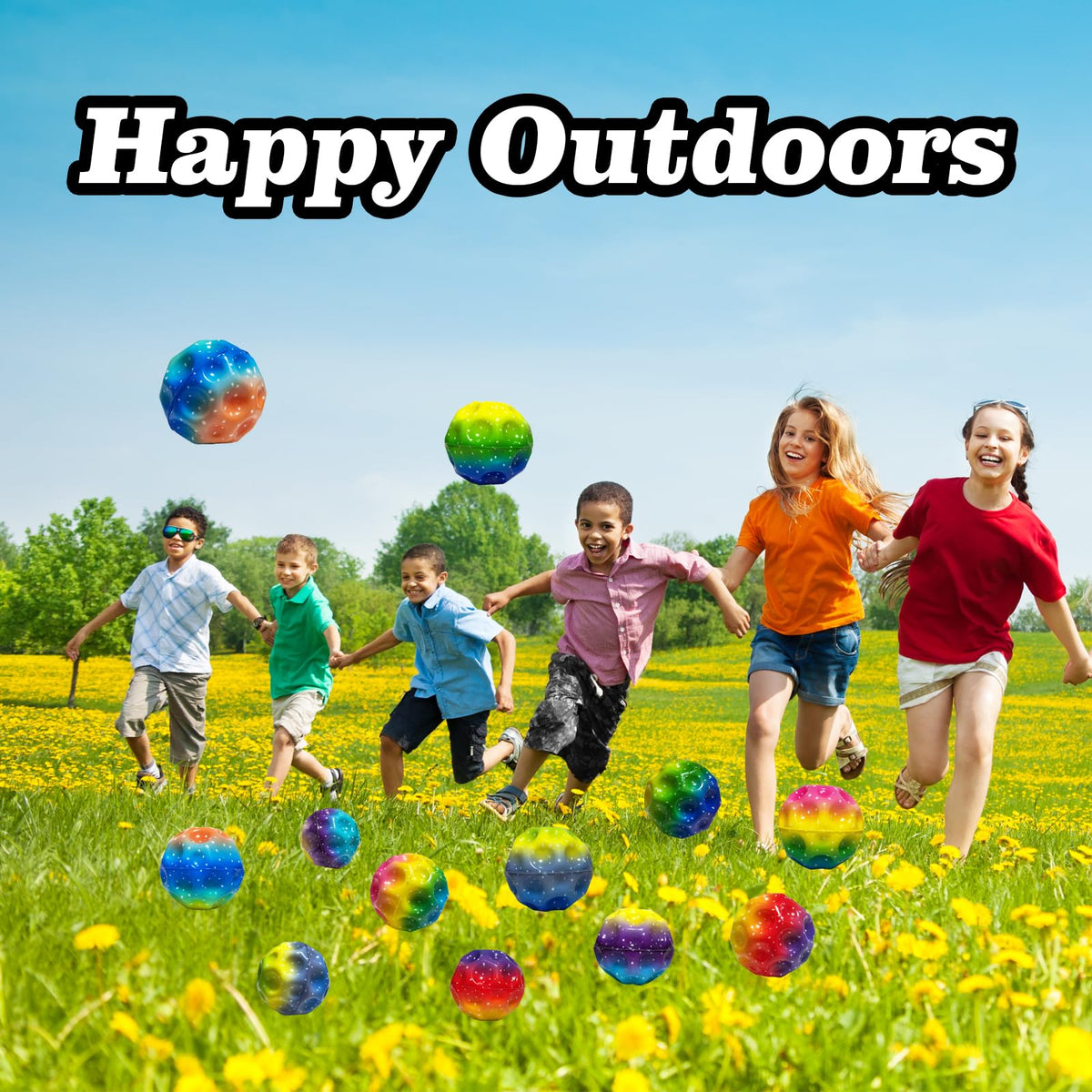 ZHEBAG bouncy ball emphasizing satisfying ground impact sound for play.
