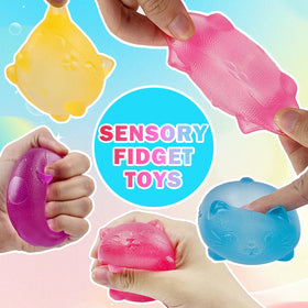 ZHEBAG slow rising fidget toy fits in pockets.