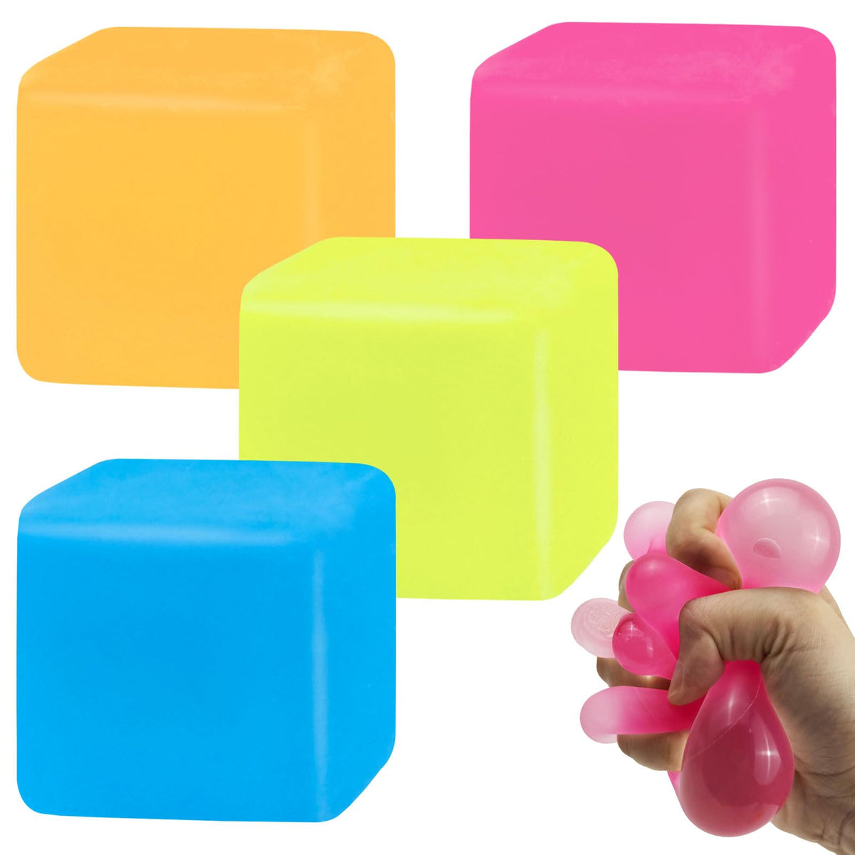 ZHEBAG Nice Sugar Ball Cube 4-pack front view for tactile stress relief.