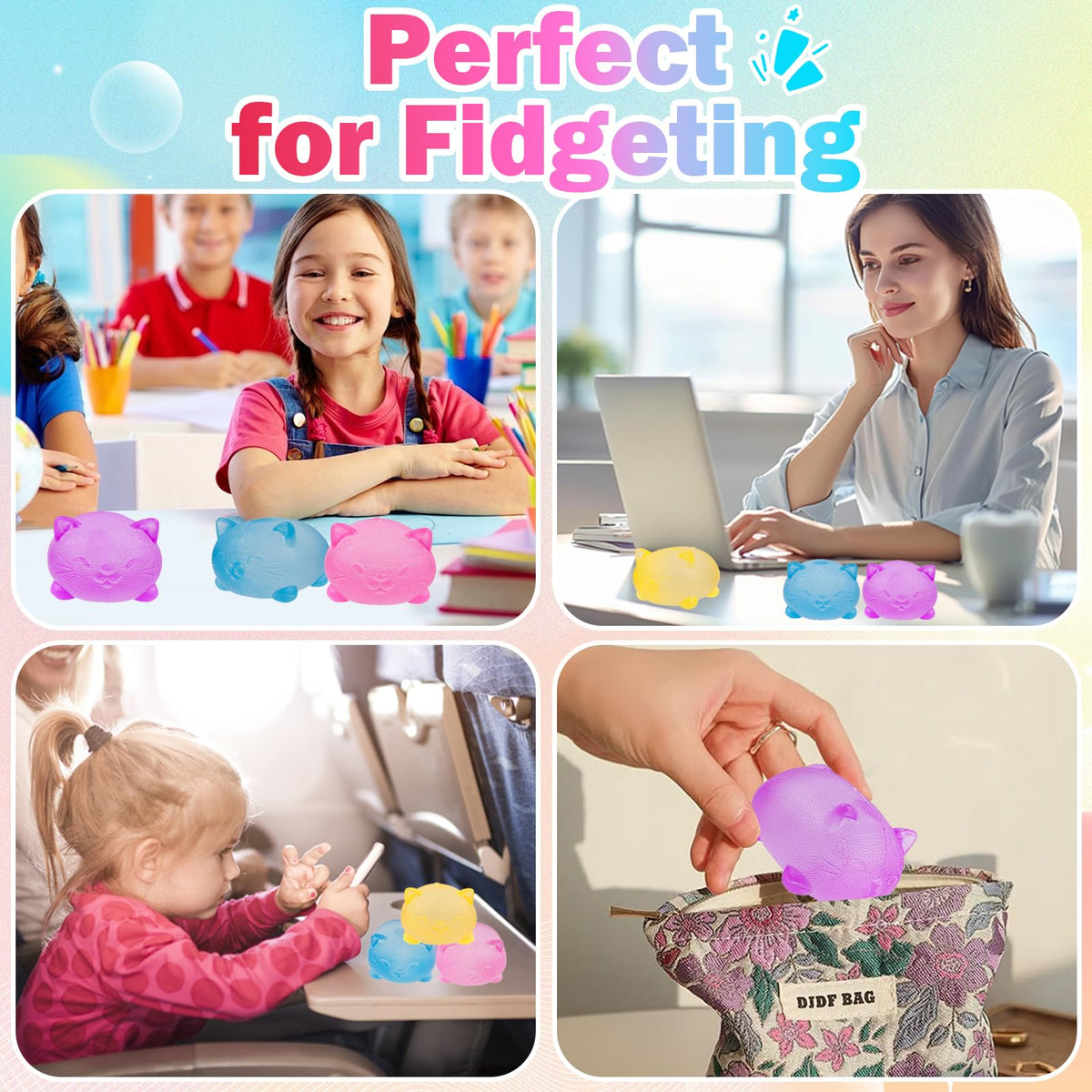 ZHEBAG durable TPR material for long lasting squish.