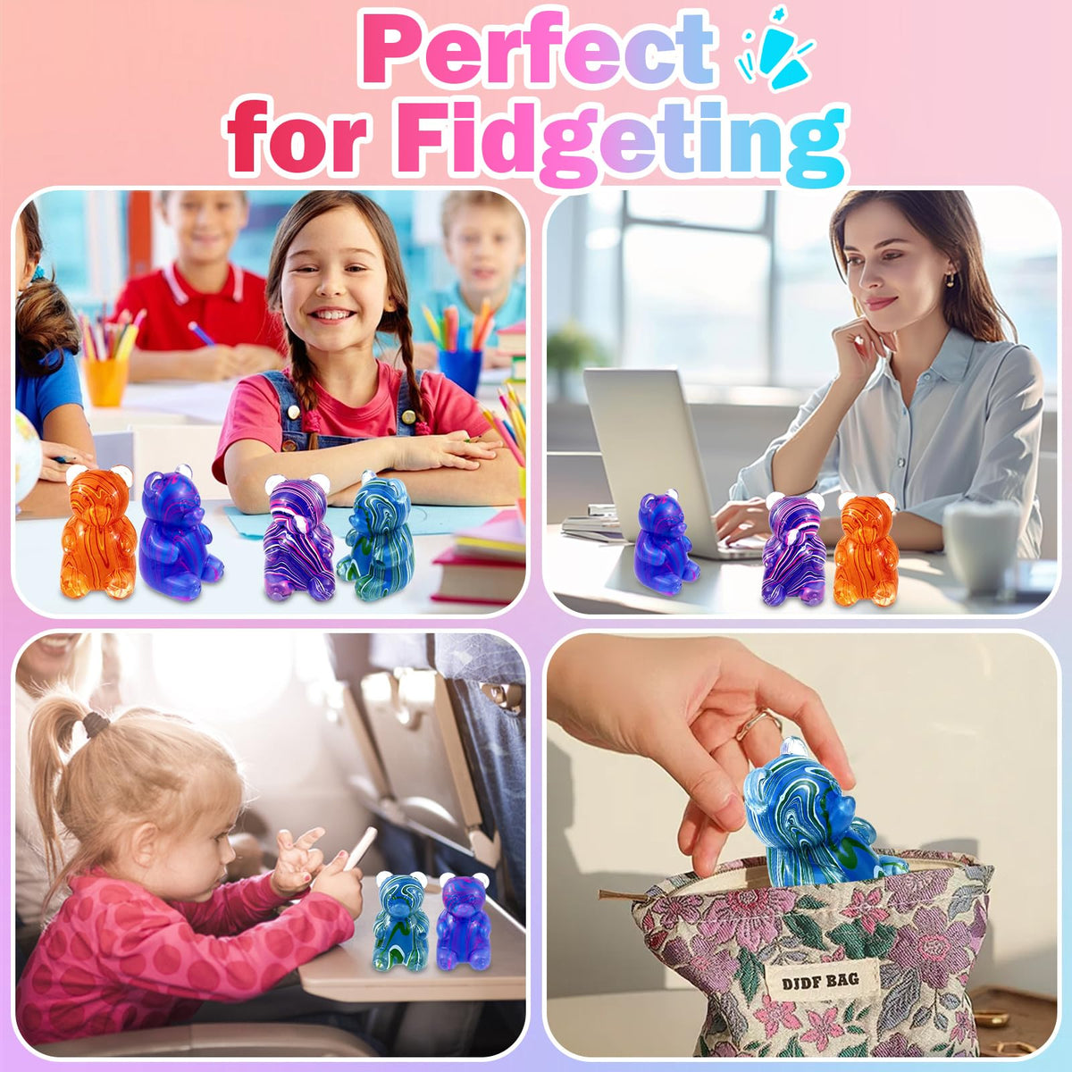 ZHEBAG stress-relief toy for work, compact and desk-friendly for discreet use.