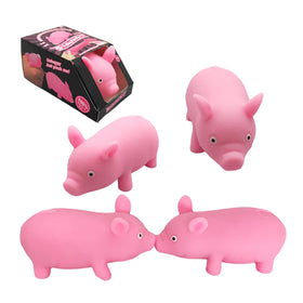 ZHEBAG 4-pack pink pig stress toy pack shot promotes portable mood relief
