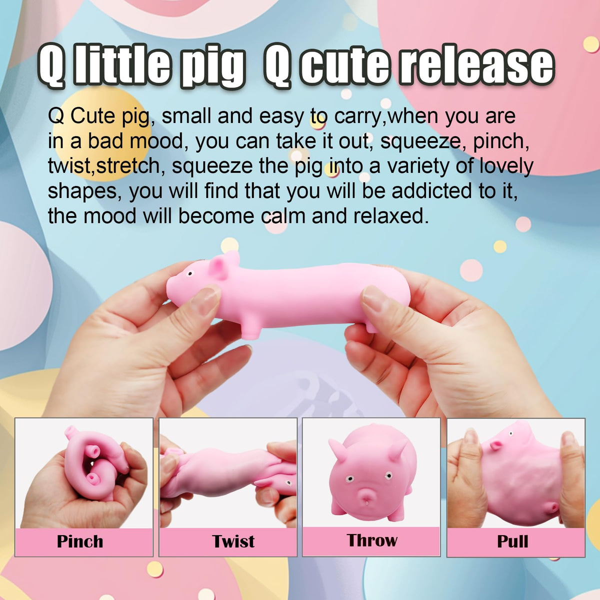 ZHEBAG pig stress toy on office desk as a discreet focus companion