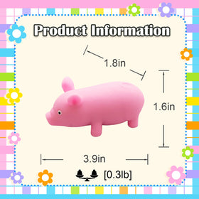 ZHEBAG pink pig stress toy in hands for easy squeezing and calm