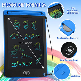 Zhehao blue LCD doodle board, portable 8.5-inch, perfect for travel