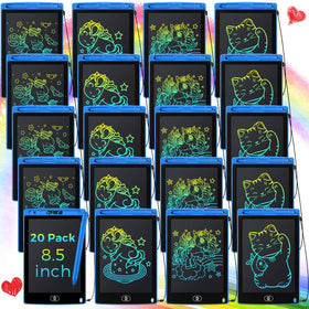 Zhehao 20-pack blue LCD writing tablets for kids, ideal for shared drawing at home