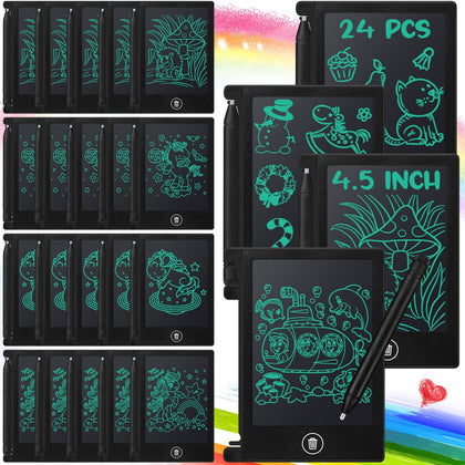 Zhehao 24-pack LCD mini writing tablet front view for kids' doodling