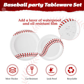Zhehao baseball napkins 6.5 x 6.5 inches for handy wiping during snacks.
