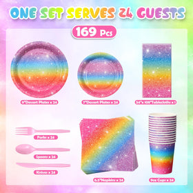 Zhehao pastel rainbow tablecloth 54 by 108 inches for quick setup.