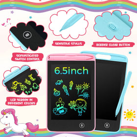 Zhehao colorful doodle board with erase function for quick reuse.