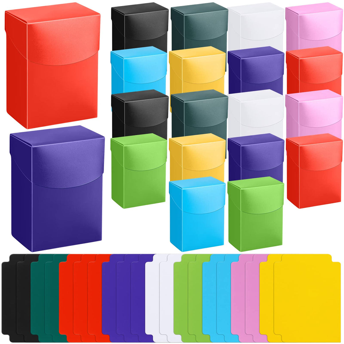 Zhehao multicolor deck boxes for organized card storage on the go.
