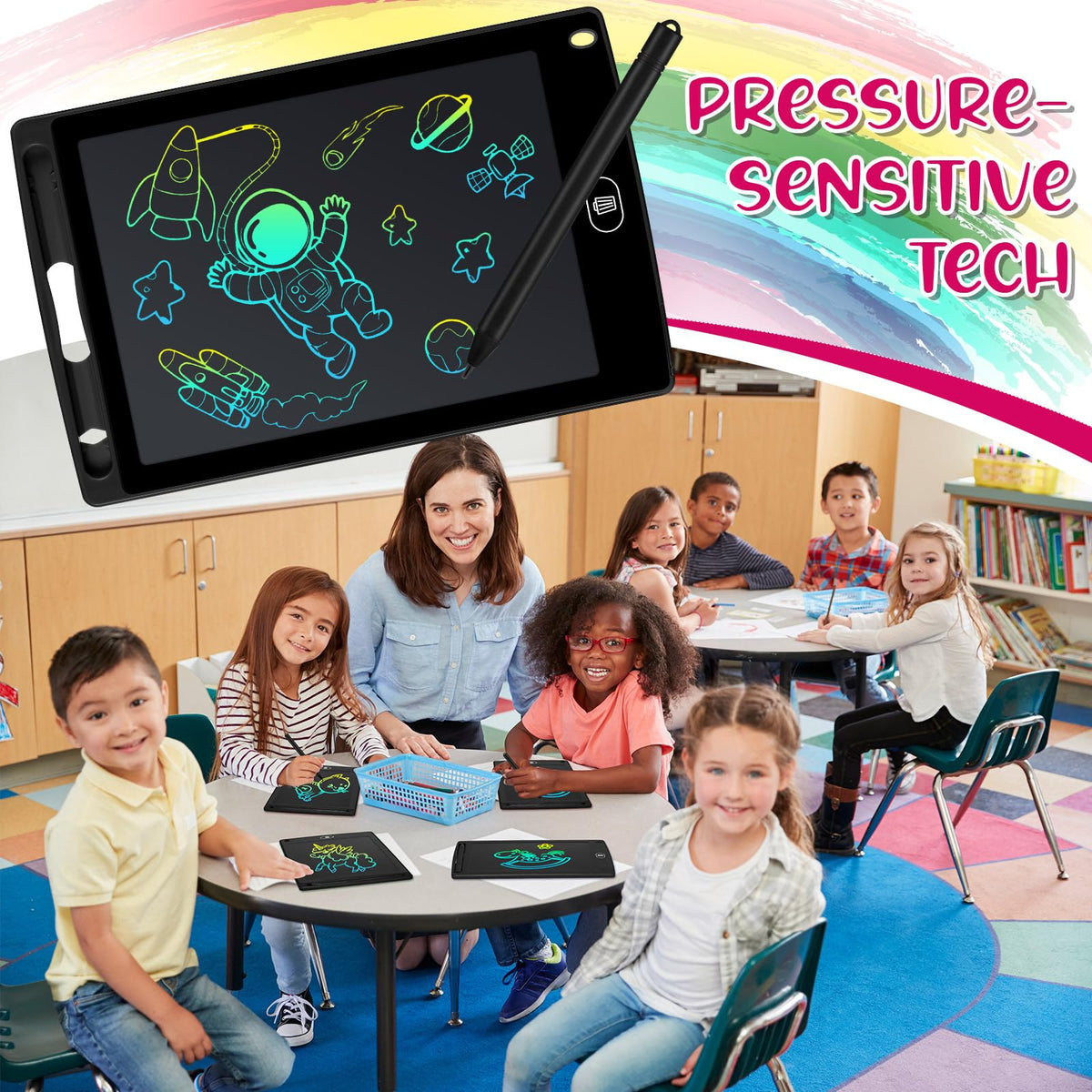 Zhehao 8.5-inch doodle board travel-ready for on-the-go learning