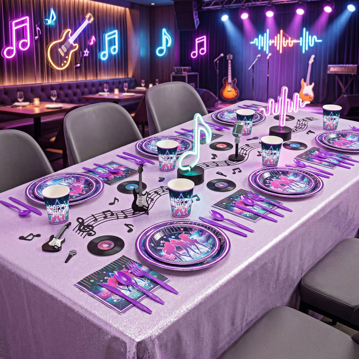 Zhehao K-Pop 7-inch plates provide sturdy dining while coordinating colors.