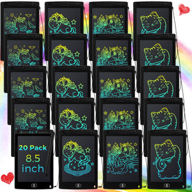 Zhehao LCD writing tablet 20-pack front view for mess-free shared drawing
