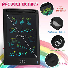 Zhehao LCD writing tablet 20-pack side view highlighting compact travel design