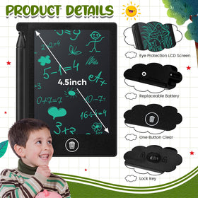 Zhehao mini LCD writing tablet in hand, portable for travel.