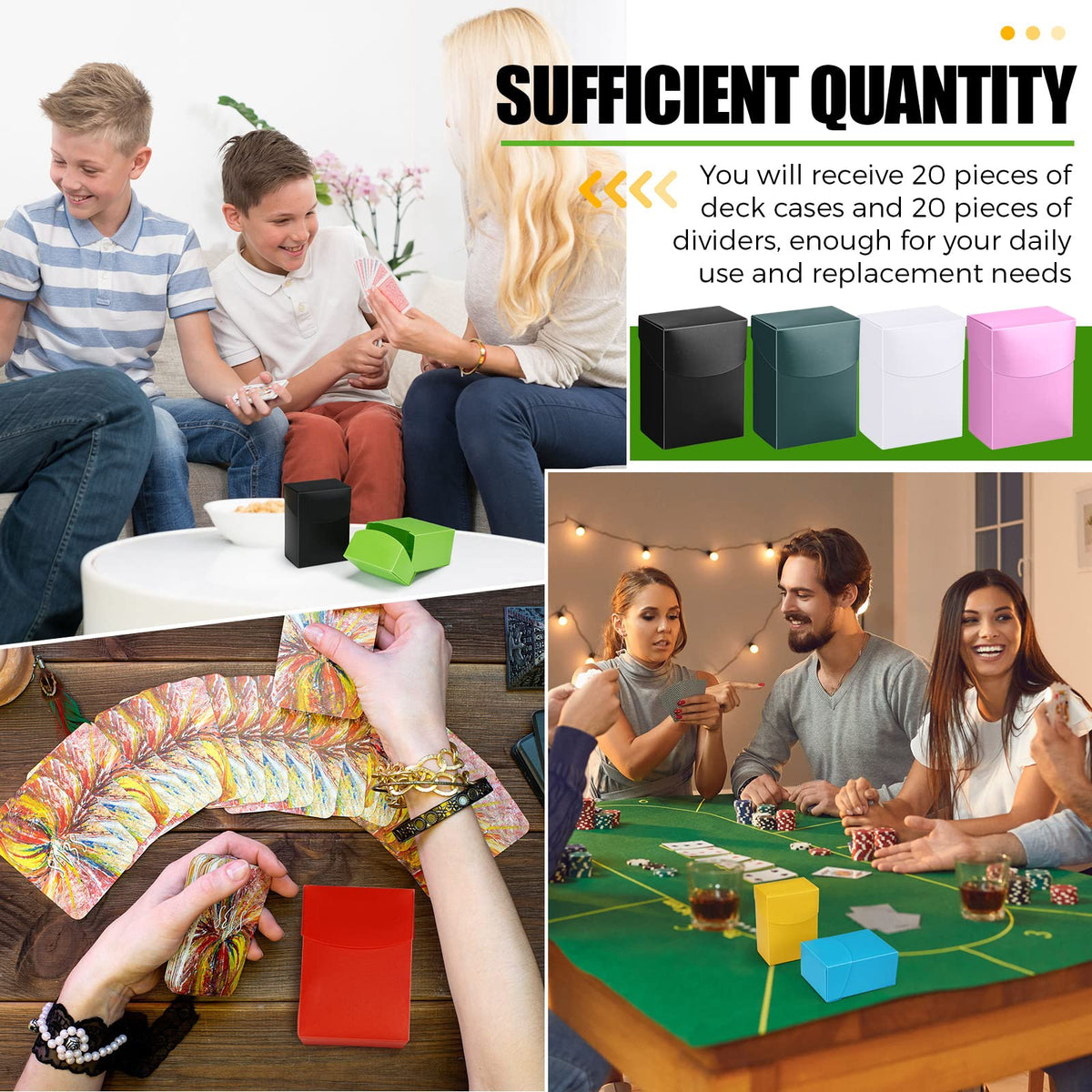 Zhehao self-locking deck box protects cards from dents and spills.