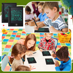 Zhehao travel-friendly LCD tablet fits bags and flights.