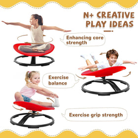 Zhenx Spinning Chair polypropylene construction is durable and easy to clean