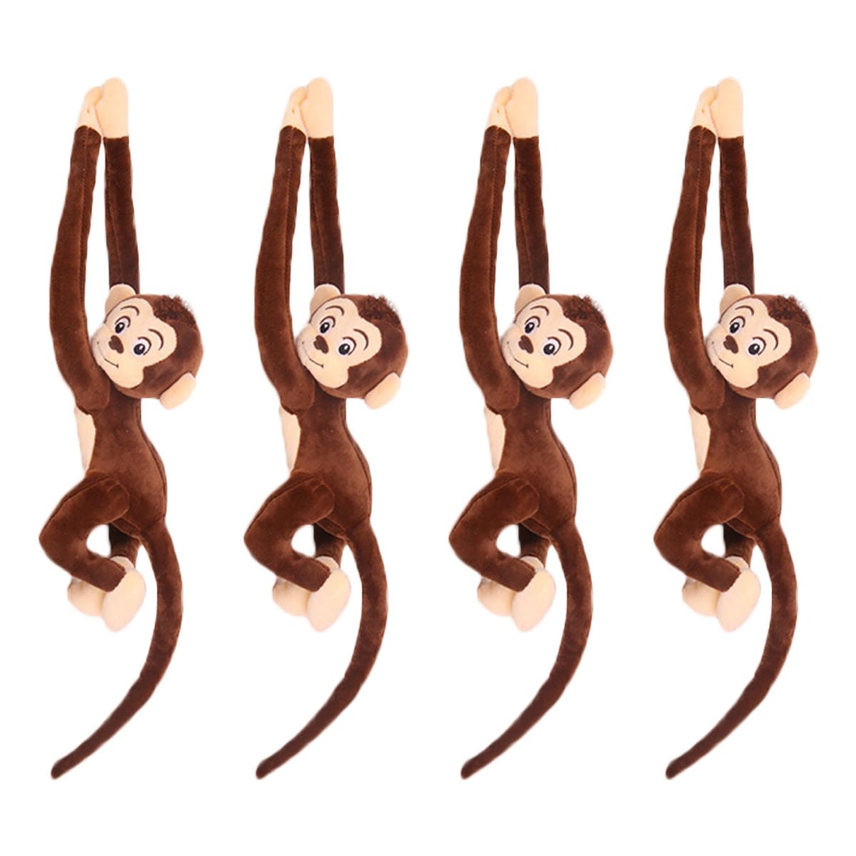 Zhidiloveyou hanging monkey plush 70cm dark brown; decorative and cuddly companion