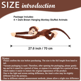 Zhidiloveyou 70cm monkey plush set; charming bedroom decor and play buddy