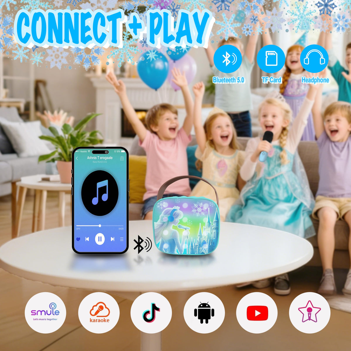 ZHIPAL TF card slot supports offline karaoke playlists