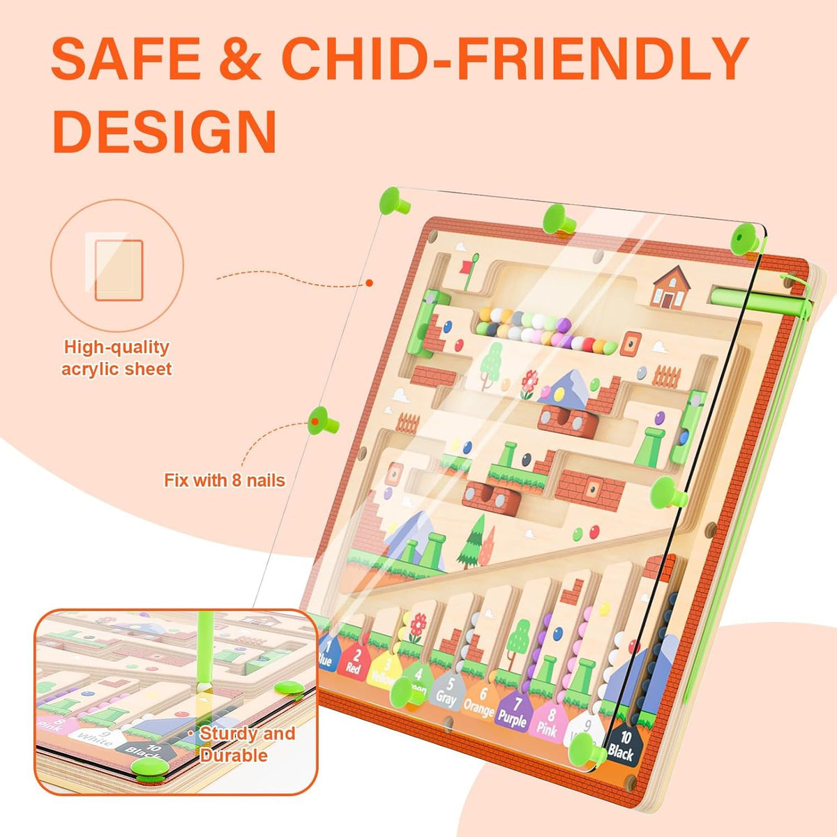 zhiwuzhu Advanced right-channel maze challenges toddlers with precise hand movement.