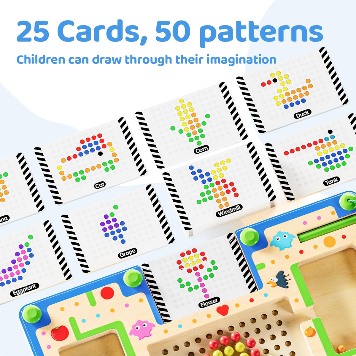 zhiwuzhu color and number maze beads support matching.